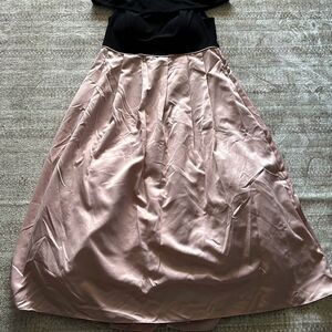 NW woman Size 16W Blush pink and black formal wear dress Gown
